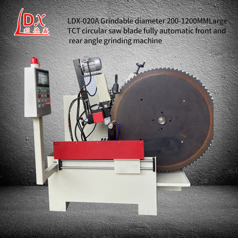 LDX-020A 200MM-1000MM قطر TCT دائرية شفرة شفرة الجبهة والزاوية الخلفية آلة طحن العجلات