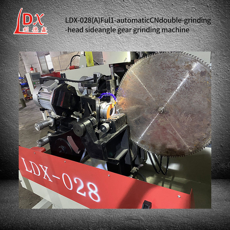LDX-028A سيرفو كامل CNC سبيكة رأس شفرة شفرة رأس طحن مزدوج الجانب طحن آلة