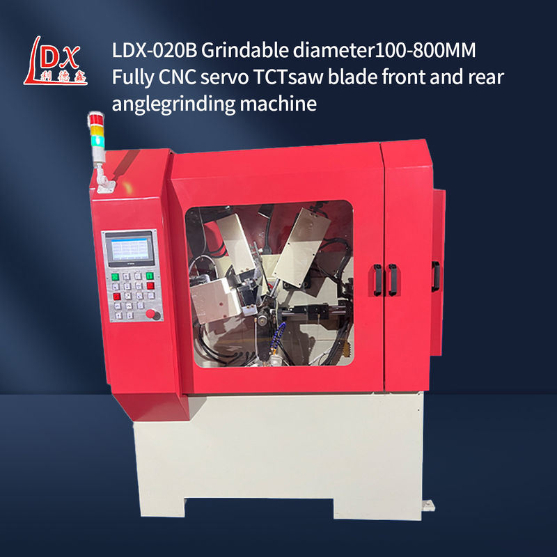 LDX-020B إمدادات سيرفو كاملة CNC شفرة الشفرة الأمامية والخلفية زاوية طحن آلة